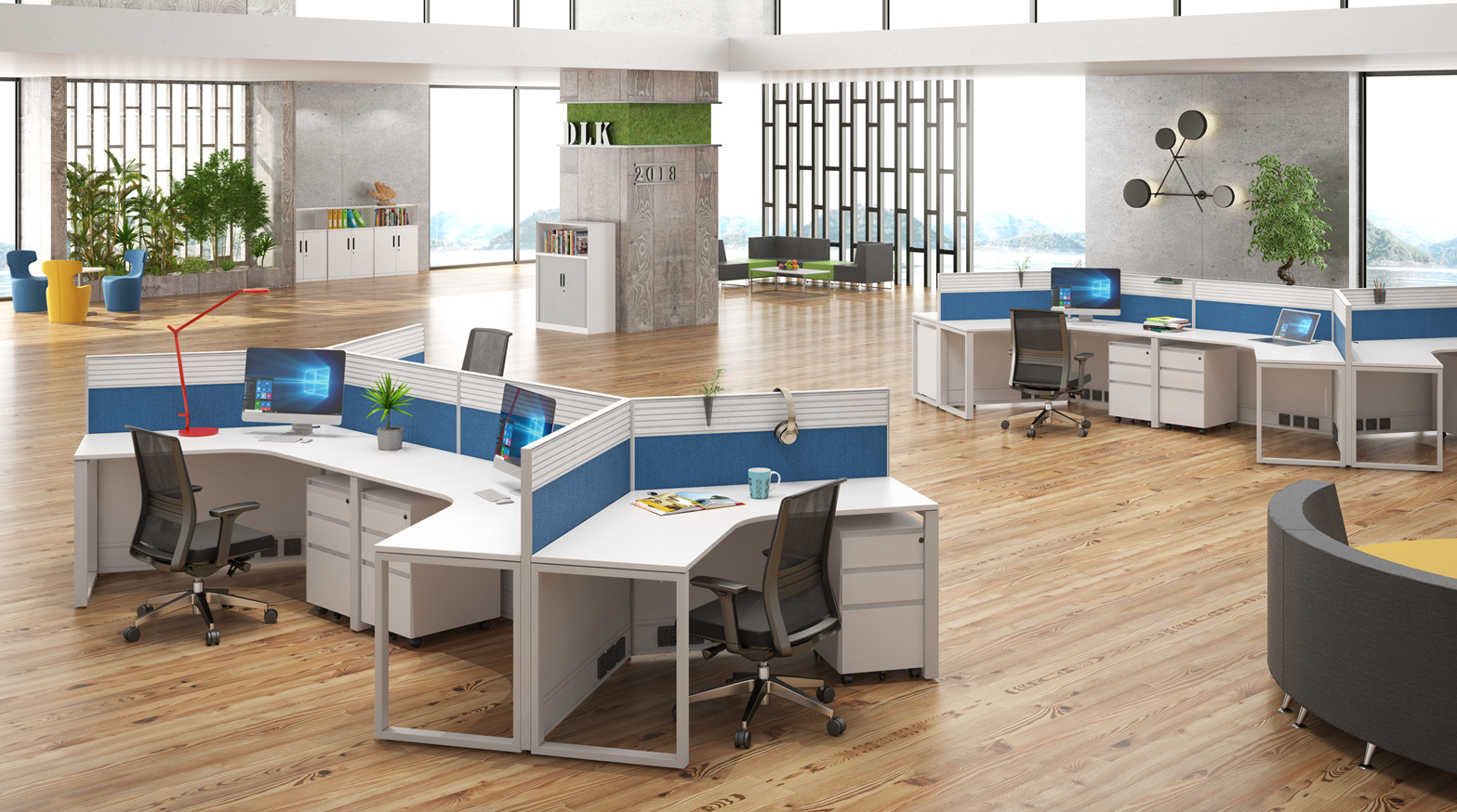 高檔職員屏風卡位系列